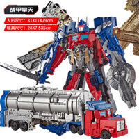 Hot Sale#Transformable Mecha Toy Car King Kong Optimus Robot Wasp War Police Alloy Model Boy Hand Gift10mj