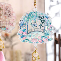 Hot Sale#Vintage Acrylic Pendant High-end Chinese Style Birthday Gift Cultural Creative Keychain Bag Backpack Decoration RX11