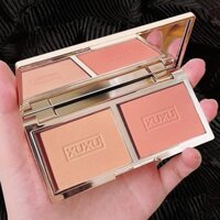 Hot Sale#[White and Tender]XUXU FARCENT Two-Tone Blush Matte Natural Repair Rouge Tan Nude Makeup2022New Blusher Plate RX11