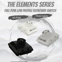【Hot-Selling】 1/3/5pcs Kailh Customized Full POM The Elenments Series Low Profile Keyboard Switch White Rain Black Cloud Hide Mountain Switch