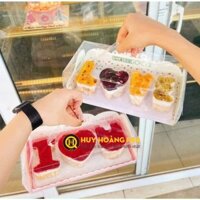 [HOT] Set 5 ly đựng Mousse, Bánh Kem chữ LOVE & I <3 U kèm hộp Mica