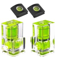 Hot Shoe Level4Pack Hot Shoe Bubble Level Camera Hot Shoe Cover 2 Axis Bubble Spirit Level For Dslr Film Camera Canon Nikon OlympusCombo Pack-2 Axis And 1 Axis