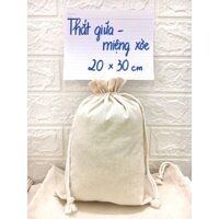 [HOT] Sỉ Set 10 TÚI VẢI dây rút giữa miệng xòe 20x30 CM