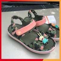 HOT- SỊN Sandal Kid - Dép Quai Hậu Cho Bé Cross Band Màu Rằn Ri - Tặng 10 Sticker Hình Gắn Dép Ngộ Nghĩnh RẺ VÔ ĐỊCH