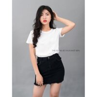 [HOT SUMMER SUMMER]ÁO THUN TRƠN NHẬT BẢN NỮ- TRẮNG - TM01