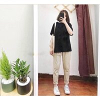 [Hot trend 2020] Set bộ giảm giá Quần Baggy+Áo tay lỡ Basic
