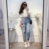 [Hot Trend 2021] Quần Jean Baggy Ống Rộng in Hinh Micky - Video Chính Chủ CỰC PHẨM