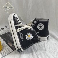 [Hot Trend] Giày nữ cổ cao thêu hoa cúc hót hít