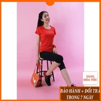 [HOT TREND] Những mẫu đồ tập aerobic, gym, yoga nữ quần lửng áo cộc tay đang giảm giá . KhoDoTheDucNu