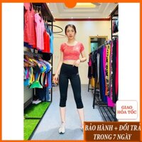 [HOT TREND] Những mẫu đồ tập aerobic, gym, yoga nữ quần lửng áo kín bụng đẹp bán chạy nhất . KhoDoTheDucNu