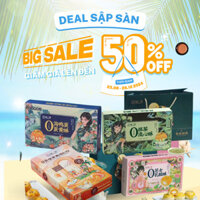 (HOT TREND-NO SUCROSE)HỘP 6 BÁNH TR.U.NG THU NGÀN LỚP TR.ỨNG CHẢY GIẢM NGỌT SIÊU NGON DATE MỚI