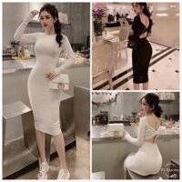 HOT (VIDEO+HÌNH THẬT) Đầm Body Tay Dài Xoắn Eo Mẫu Mới Cực Sang (còn ít)