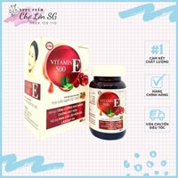 [HOT] Viên uống bổ sung VITAMIN E 500 (viên màu đỏ) hỗ trợ làm đẹp da – Hộp 60 viên