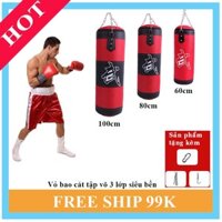 HOT 🎁 Vỏ bao cát tập võ 3 lớp siêu bền ⚡FREESHIP⚡ giá siêu rẻ