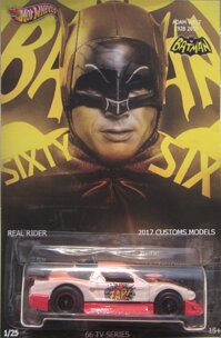 Hot Wheels CUSTOM ACURA NSX Batman - Adam West Tribute Real Riders Rubber Wheels Collectible Die Cast Model Car 1:64 Scale Limited Edition 1/25 Made!