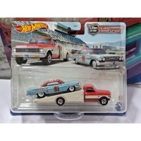HOT WHEELS PREMIUM 1961 IMPALA & 1972 RAMP TRUCK TEAM TRANSPORT