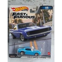 HOT WHEELS PREMIUM 1969 CHEVY CAMARO FAST AND FURIOUS