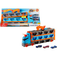 Hot Wheels Speedway Hauser Xe bán tải lớn biến thành đường đua dài 6 feet với đồ chơi phát kép GVG37 Boys Gift