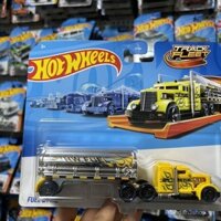 Hot Wheels Transformers Đồng Thương Hiệu Optimus Prime Track Vận Chuyển Xe Thể Thao Hợp Kim