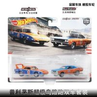 Hot Wheels Văn Hóa Xe Hơi HBL96 Plymouth Super Bird Bộ Xe Đôi Đáy Sắt Cao Su Lốp Xe Hợp Kim Xe Mô Hình