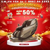 HOT XẢ LỖ CUỐI NĂM  Ghế Massage toàn thân Nhật Bản OKINAWA S919, Massage 5D, đk giọng nói, có đo nhịp tim huyết áp