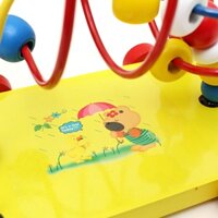 [Hot] Xe kéo luồn hạt - Đồ chơi gỗ thông minh cho bé