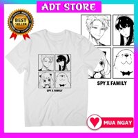 🔥HOT🔥Áo thun Spy X Family Art Anime màu trắng đẹp giá rẻ