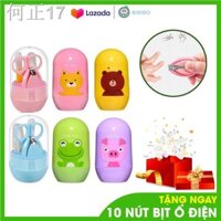 [HOT]Bộ dụng cụ cắt móng tay tiện lợi 4 món 3bcare B34 chăm sóc bé nhiều màu, không rỉ, kháng khuẩn. cho bé. kiềm