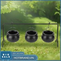 [Hotbrand.vn] Bộ 3 Bát Phục Vụ Phù Thủy Có Giá Để Đồ Trang Trí Tiệc Halloween