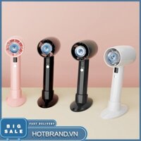 [Hotbrand.vn] Quạt Turbo cầm tay Type-C Sạc 3 Quạt lạnh Mini tốc độ gió Đèn xung quanh