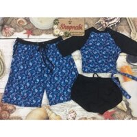HOTCouple hoa xanh thun lạnh áo nữ tay ngắnSieu HOT
