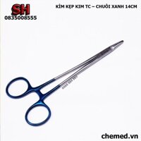 {HOT}Dụng cụ y tế : kìm kẹp kim TC chuôi xanh dùng trong y tế, phẫu thuật, spa