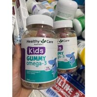 [HÓT](Mẫu mới) - KẸO DẺO GUMMY BỔ SUNG OMEGA 3 Healthy Care 250 viên - Úc