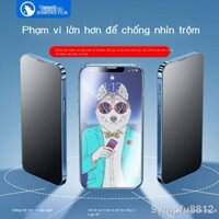 【HOT】Miếng dán chống soi mờ Apple 13 miếng dán cường lực điện thoại iPhone 12Pro 11 phủ toàn màn hình XsMax chống vân t