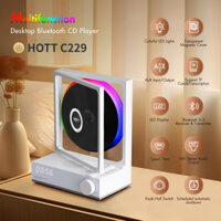 Hott C229 Retro HIFI CD Player Bluetooth hai chiều RGB Màu sắc rực rỡ Hiệu ứng ánh sáng Máy nghe nhạc có thể sạc lại Loa tích hợp Đầu vào thẻ TF