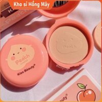 HOTT Phấn nén quả đào Kiss Beauty - Phấn phủ Peach Kissbeauty