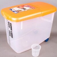 HotThùng đựng gạo 15kg có bánh xe chính hãng Nhựa Song Long an toàn cho sk