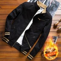 [HOTTREND] ÁO khoác KAKI NAM Màu ĐEN thời trang chất 2 lớp túi có khóa kéo