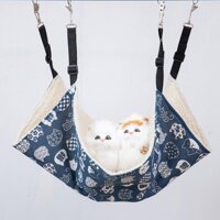 HOTVõng mèo mùa thu / mùa đông thú cưng thảm lót mèo nhung mèo lồng sắt võng móc mèo lót chuồng mèo giường võng lồng chu