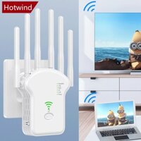 Hotwind 300Mbps 1200Mbps với 6 Ăng-ten WiFi Repeater Bộ định tuyến không dây Bộ khuếch đại mạng Vỏ tín hiệu Bộ mở rộng phạm vi tín hiệu WiFi Booster Q4V9