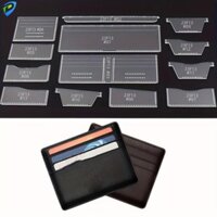 Houchu 13 Cái / bộ Ví Họa Tiết Stencil Handmade Rõ Ràng Mẫu Ví