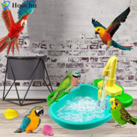 Houchu Chim Spa Bể Tắm Nhựa Lồng Chim Đồ Chơi Phòng Tắm Cockatiel