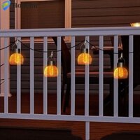 Houchu LED Năng Lượng Mặt Trời Hiệu Ứng Ngọn Lửa Đèn Treo Chiếu Sáng Ngoài Trời Biệt Thự Trang Trí