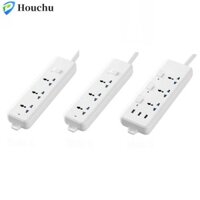 Houchu Ổ cắm Power Strip 2m Dây nối dài tại nhà Du lịch thiết yếu