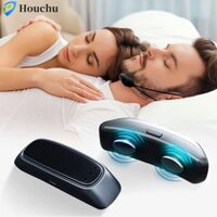 Houchu Thiết bị chống ngáy thông minh Di động Thoải mái xung họng Thiết bị hít thở Giảm tiếng ồn Máy kích thích cơ bắp Hỗ trợ giấc ngủ tốt EMS Pulse Snoring Stop