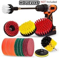 HOUEVIYS Bộ 8 / 12 / 16 / 20 / 22 Chổi Chà Nhám Gắn Máy Khoan Điện