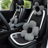 Houndstooth Flower Car Cushion Four Seasons Universal High Sense Car Non-Slip Seat Cushion Comfortable Car Seat Cover HvIj