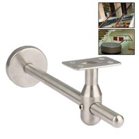 (House) Giá đỡ lan can cầu thang màu bạc Bannister Hỗ trợ tường Tay ray lan can mạnh mẽ
