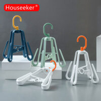 Houseeker Giá Phơi Giày Xoay Di Động Giá Treo Quần Áo Giá Sắp Xếp Tiết Kiệm Không Gian