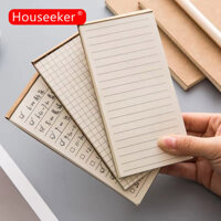 Houseeker Sổ Ghi Nhớ Giấy Kraft Bỏ Túi Sổ Ghi Chép Văn Phòng Phẩm Sổ Lưu Niệm Sổ Ghi Chú Để Làm Danh Sách Xé Sổ Ghi Chú